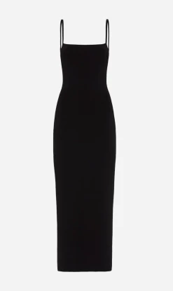 MatteauSquare Knit Dress - Black