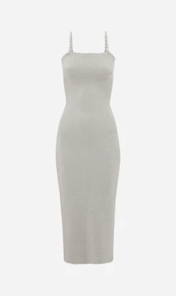 Victoria BeckhamVB Body Strapless Midi - Silver