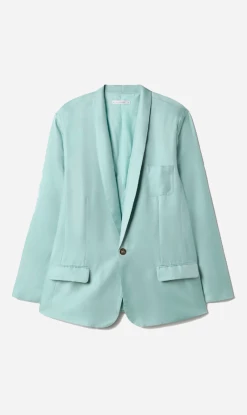 Silk LaundryTwill Miami Blazer - Mist